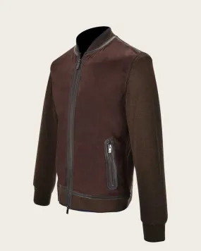 Brown nobuck finish jacket